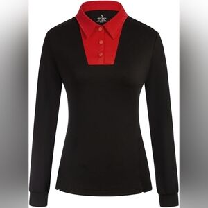 JACK SMITH Blk/Red Women's Sports Polo